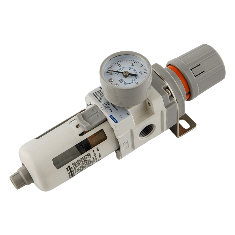 Luftfilterregulator med rund måler Filterregulatorintegrasjon 2 i i